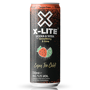 X-LITE Vodka & Soda - Strawberry & Lime (12x33cl)
